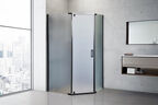 Душевой уголок Royal Bath 120х80 RB 1280TR-C-BL стекло матовое, профиль черный