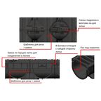 Лоток Standartpark Spark 3 пластиковый 1000x125x100 мм с чугунной решеткой класса С250