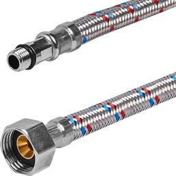 Гибкая подводка для воды ДТРД 30 см x М10 x 1/2" наружная-внутренняя резьба