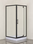 Душевой уголок Loranto 90x90 CS-604A 90 стекло прозрачное, профиль черный