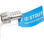 Штуцер Stout 3/4"x20 мм НР латунь SFT-0067-003420