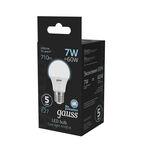 Светодиодная лампа Gauss LED A60 E27 7W 4100K 1/10/40