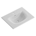 Раковина мебельная BelBagno 70 см BB-8099-3-70 белая глянцевая