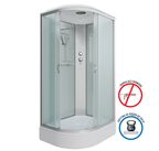 Душевая кабина Niagara Classic 90x70 NG-33974-14R средний поддон, стекло матовое, профиль серебро, правая