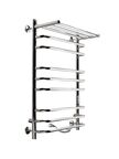 Полотенцесушитель электрический Indigo Brace Lux 40x70 LCBLE70-40PRt  с полкой, серебристый