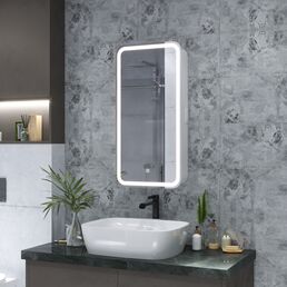 Зеркальный-шкаф с подсветкой Taliente CBled 40 см TA-CBled-EL4080R подвесной, белый, правый