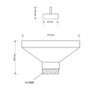 Воронка McAlpine 170x85 мм 1.1/2" FUNNEL-B