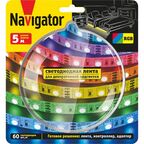 Комплект светодиодной ленты Navigator NLS-SET-04 для контурной подсветки SMD 5050 60 диод/10 Вт/м 12 В 10 мм IP20 5 м RGB