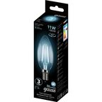 Лампа светодиодная Gauss LED Filament E14 11 Вт свеча прозрачная 750 лм, нейтральный белый свет