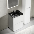 Тумба с раковиной Sancos Libra Floor LB60FW 60 см напольная, 2 ящика, белая