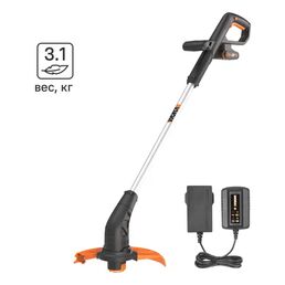 Триммер аккумуляторный Worx WP165E 20 В 1x2 Ач АКБ и ЗУ входит в комплект