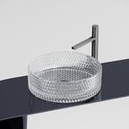 Раковина накладная Ceramica Nova Cristal 36 см CN6062 прозрачная