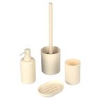 Стакан для зубных щёток Swensa Swanny Cream5 SWP-8024CRM-03, пластик, цвет экрю