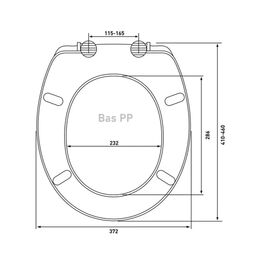 Сиденье для унитаза Bas PP