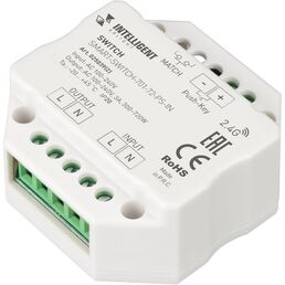 INTELLIGENT ARLIGHT Релейный модуль SMART-SWITCH-701-72-PS-IN (230V, 1x3A, 2.4G) (IARL, IP20 Пластик, 5 лет) 025039(2) Arlight
