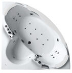 Ванна акриловая Gemy 155x155 G9025-II K белая