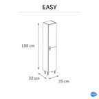 Пенал для ванной Sensea Easy напольный 186x35 см цвет дуб