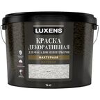 Краска фактурная Luxens матовая цвет белый 14 кг