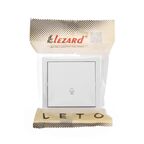 Кнопка для дверного звонка проводная Lezard Лето цвет белый