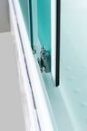 Душевая кабина Esbano Elegancia 90х90 ES-L90CKR с крышей, с LED освещением, стекло матовое, профиль белый
