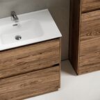 Тумба с раковиной Sancos Libra Floor LB80FECH 80 см напольная, 2 ящика, дуб чарльстон