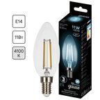 Лампа светодиодная Gauss LED Filament E14 11 Вт свеча прозрачная 750 лм, нейтральный белый свет
