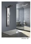 Душевая панель Ceruttispa Virginia br CT9983 с изливом, матовая нержавеющая сталь