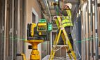 Аккумуляторный лазерный нивелир DEWALT DCE089D1G, 12 В, зеленый луч, 35 м, с АКБ 2 Ач и ЗУ, в кейсе TSTAK (DCE089D1G-QW)