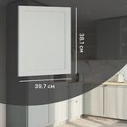 Фасад выдвижного ящика Кинель 39.7x38.1 см KONSENSA массив дерева цвет серо-зеленый