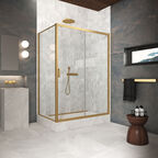 Душевой уголок Vegas-Glass 180x95 ZP+ZPV Protec h1900 180*95 03 crystalvision профиль золото матовое, стекло crystalvision