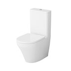 Набор: унитаз-компакт с гигиеническим душем Am.Pm Inspire V2.0 CK50C1704W безободковый, с сиденьем микролифт, белый, хром