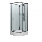 Душевая кабина Frank 100x100 F400/1 М без крыши, стекло матовое, профиль хром