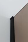 Душевая перегородка Cezares Liberta 110x195 LIBERTA-L-1-110-BR-NERO стекло бронза, профиль черный