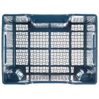 Ящик полимерный многооборотный 40x30x22 см пластик без крышки цвет синий