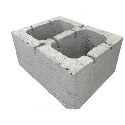 Блок вентиляционный керамзитобетонный 390x300x195 мм