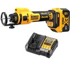 Аккумуляторный фрезер для гипсокартона DEWALT DCE555P1, 18 В, 26000 об/мин, с АКБ 5 Ач и ЗУ (DCE555P1N-XJ)