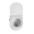 Унитаз подвесной BelBagno Uno BB3105CHR-BS/SC белый, с функцией биде, смесителем и крышкой микролифт