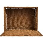 Корзина с крышкой для хранения 38x18x28 см бумага цвет коричневый