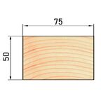 Брус нестроганый 50x75x3000 мм хвоя сорт оптима ФГИС ЛК
