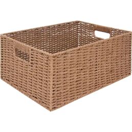 Корзина для хранения 38x18x28 см бумага цвет коричневый