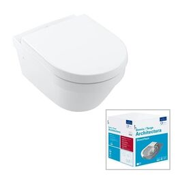 Унитаз подвесной Villeroy&Boch Architectura 4694HR01, с крышкой-сиденьем, цвет Альпийский белый