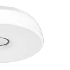 Светильник настенно-потолочный светодиодный влагозащищенный Inspire Parabolic с пультом Bluetooth-динамик 13 м² цвет белый