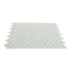 Мозаика Mir Mosaic Natural Steppa белая стеклянная 300х300х5 мм глянцевая