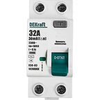 УЗО Dekraft ВДТ УЗО-03 2P 32 А 30 мА 6 кА АС14208DEK