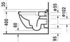 Подвесной унитаз Duravit Starck 3 2527090000 + сиденье SoftClose 0063890000