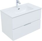 Комплект мебели Aquanet Алвита New 81 см подвесной (тумба с раковиной и зеркалом)