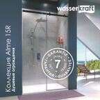 Душевой уголок Wasserkraft Alme 15R34 130x100 без поддона, стекло прозрачное, профиль хром