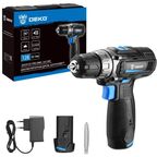 Дрель-шуруповерт аккумуляторная Deko ZKCD12V PRO 084-1015, 12 В Li-ion 2x2 Ач