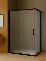 Душевой уголок Royal Bath HPD 100х80 RB8100HPD-C-BL стекло матовое, профиль черный, без поддона