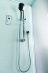 Душевая кабина Esbano Elegancia 120х90 ES-L129CKR с крышей, с LED освещением, стекло матовое, профиль белый